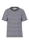 Pieces - T-shirt - PCRia SS Tee Multicol Stripes CP - Hot Fudge/Cashmere Blue 