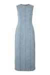 Pieces - Kjole - Franna SL Long Denim Dress - Light Blue Denim (Levering midt april)