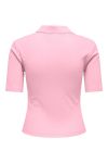 JDY - T-shirt - Salsa S/S Polo Top - Fairy Tale/Mini May