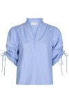 Neo Noir - Bluse - Ratta Stripe Blouse - Sky Blue