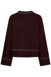 Neo Noir - Strik - Roeme Knit Stitch Blouse - Wine