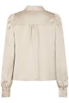 Neo Noir - Bluse - Rosslyn Heavy Sateen Blouse - Champagne