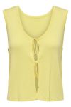 JDY - Top - Alexandra S/L Reversible Tie Top - French Vanilla