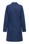 JDY - Kjole - Sally Zip Stitch L/S Dress - Dark Blue Denim