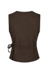 Neo Noir - Vest - Samara Melange Waistcoat - Brown Melange