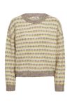 A-View - Strik - Sassi Knit Pullover - Sand/Yellow