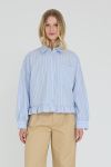 A-View - Skjorte - Sibyl Shirt - Light Blue/White Stripe (Levering start januar)