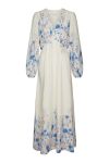 Neo Noir - Kjole - Silfi Flower Print Dress - Blue (Levering midt april)