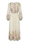 Neo Noir - Kjole - Silfi Flower Print Dress - Creme