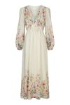 Neo Noir - Kjole - Silfi Flower Print Dress - Creme
