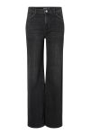Pieces - Jeans - Silke MW Wide Jeans - Black Denim
