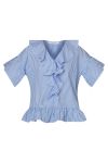 Sisters Point - Bluse - Catey-T - L. Blue/White