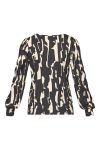 Sisters Point - Bluse - Vya-V.LS - Black/Bamboo