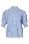 Sisters Point - Skjorte - ISOLA-SS - Blue/White 