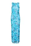 Something New - Kjole - SN Serena SL Tight Mesh Maxi Dress - Bar Malibu Blue