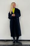 SomethingNew - Jakke - Naomi LS Oversize Wool Coat - Black
