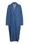 Something New - Jakke - SN Nella LS Oversize Long Jacket - Medium Blue Denim