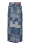 Something New - Nederdel - SN Joan HR Maxi Skirt - Medium Blue Denim