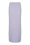 Something New - Nederdel - SN Maddie Hr Wavy Maxi Knit Skirt - Purple Heather