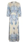 Neo Noir - Kjole - Stellar Artist Paisley Dress - Powder Blue 