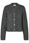 Neo Noir - Cardigan - Taura Fluffy Knit Cardigan - Antracit