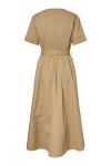 Y.A.S - Kjole - Timala SS Long Dress - Incense (Levering midt marts)