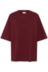 Gestuz - T-shirt - GZtimune Tee - Cabernet (Levering slut april)