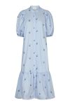 Neo Noir - Kjole - Veronica Embroidery Dress - Light Blue