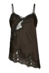 Neo Noir - Top - Viole Lace Top - Dark brown