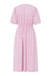 Pieces - Kjole - Tala SS Midi Dress - Roseate Spoonbill/Flower