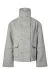 YAS - Jakke - Helena LS Wool Blend Jacket - Medium Grey Melange (Levering midt september)
