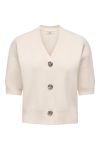 JDY - Cardigan - Prime Life 2/4 V-neck Cardigan - Whitecap Gray