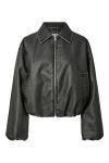 Pieces - Jakke - Giselle Wash Coated Bomber Jacket - Black washed