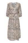 JDY - Kjole - Troya Life 3/4 Midi Dress - Silver Lining