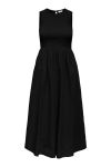 JDY - Kjole - Diego S/L Smock Midi Dress - Black (Levering midt april)