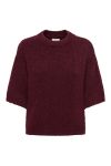 JDY - T-shirt - Linea s/s Pullover O-NECK - Tawny Port