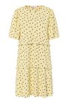 Pieces - Kjole - Flora SS Layering Dress - French Vanilla Dots (Levering midt maj)