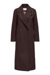 JDY - Jakke - Viola Life X-Long Coat - Chocolate Torte (Levering midt september)
