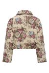 JDY - Jakke - Flola L/S Jacqard Jacket - Crème Brûlée/Flower Jacquard (Levering midt juli)
