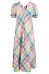 Y.A.S - Kjole - YAS Siro SS Midi Dress - Fairy Tale Checks 
