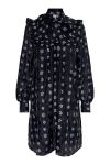 Y.A.S - Kjole - Line LS Bow Dress - D2D Black