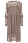 Y.A.S - Kjole - Lucianna LS Midi Lace Dress - Fungi