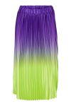 Y.A.S - Nederdel - Softly HW Midi Plisse Skirt - Lime Punch