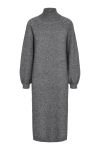 Y.A.S - Kjole - Yas Balis Ls Funnel Knit Dress - Medium Grey Melange