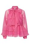 Y.A.S - Bluse - YAS Eloise LS Top - Fuchsia Pink