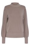 Y.A.S - Bluse - YAS Fonny LS Knit Pullover S. - Fungi