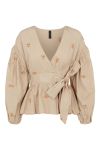 Y.A.S - bluse - Ovi LS Wrap Top - Nomad