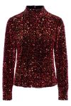 Y.A.S - Bluse - YAS Pinko Sequin LS Blouse - Show Black