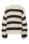 Y.A.S - Strik - Yasbubba Ls Knit Pullover S. - Birch/Black