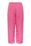 Y.A.S - Bukser - YAS Lone HW Pants - Shocking Pink